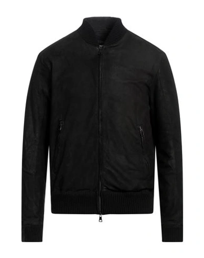 Shop Transit Man Jacket Black Size M Lambskin, Virgin Wool