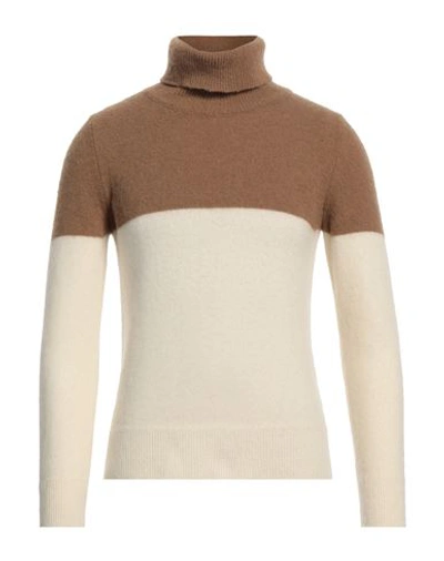 L.b.m 1911 L. B.m. 1911 Man Turtleneck Brown Size 36 Wool, Polyamide In Brown