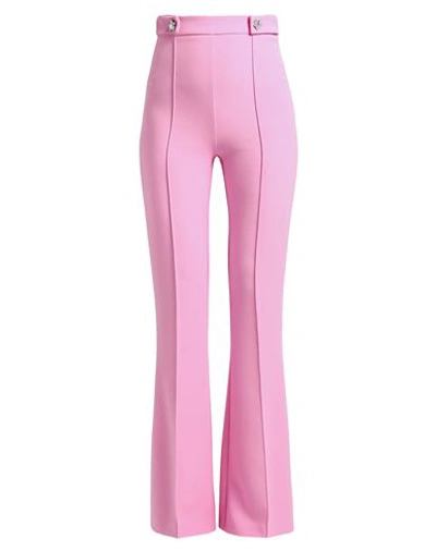 Shop Chiara Ferragni Woman Pants Pink Size 6 Polyester, Elastane