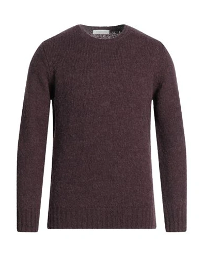 Shop Rossopuro Man Sweater Burgundy Size 6 Polyamide, Alpaca Wool, Merino Wool In Red