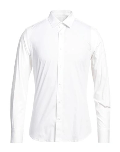 Shop Massimo Rebecchi Man Shirt White Size 15 ½ Cotton, Elastane