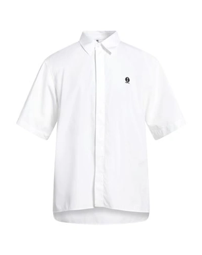 Shop Oamc Man Shirt White Size M Cotton, Silk