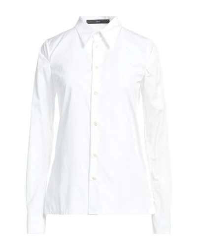 Sapio Woman Shirt White Size 16 Cotton In White