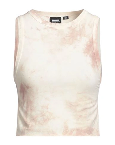 Dr Denim Dr. Denim Woman Top Ivory Size L Cotton, Elastane In White