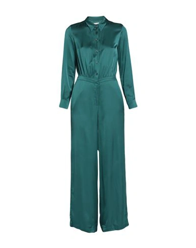 Shop Ottod'ame Woman Jumpsuit Emerald Green Size 4 Viscose