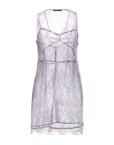 Shop Chb Woman Mini Dress Pink Size 6 Rayon, Polyamide