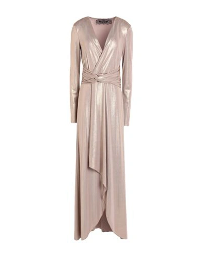 Shop Patrizia Pepe Sera Woman Midi Dress Gold Size 2 Polyester, Elastane