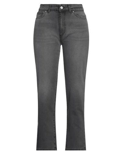 Noir'n'bleu Woman Jeans Lead Size 28 Cotton In Grey