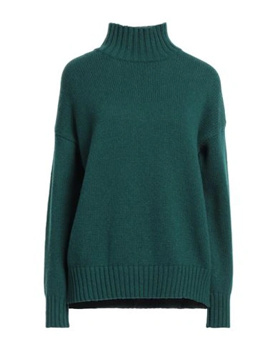 Shop Aragona Woman Turtleneck Dark Green Size 6 Cashmere