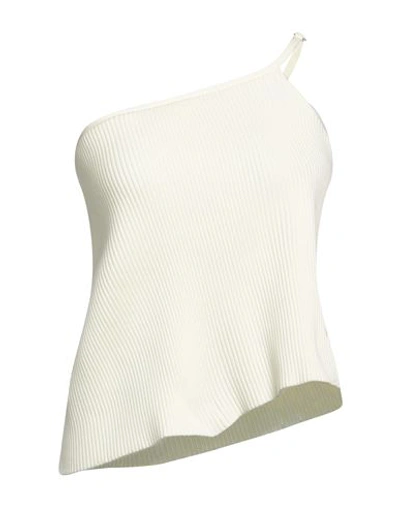 Mach&mach Mach & Mach Woman Top Ivory Size M Viscose, Polyester In White