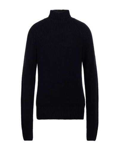 Manuel Ritz Man Turtleneck Midnight Blue Size Xxl Acrylic, Wool, Viscose, Alpaca Wool In Blue