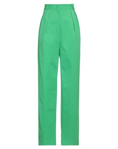 Shop Harris Wharf London Woman Pants Green Size 8 Viscose, Polyamide, Elastane