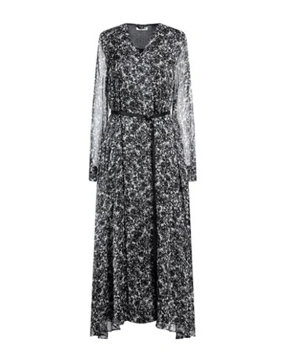 Shop Max & Moi Woman Maxi Dress Black Size 4 Silk