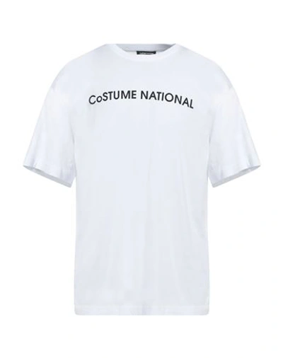 Shop Costume National Man T-shirt White Size 3xl Cotton