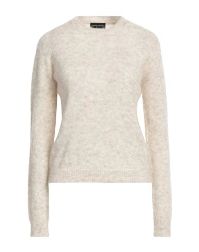 Shop Roberto Collina Woman Sweater Beige Size L Mohair Wool, Wool, Nylon, Elastane