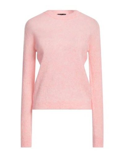 Shop Roberto Collina Woman Sweater Pink Size Xs Mohair Wool, Wool, Nylon, Elastane