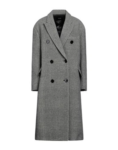 Shop Isabel Marant Woman Coat Grey Size 6 Virgin Wool