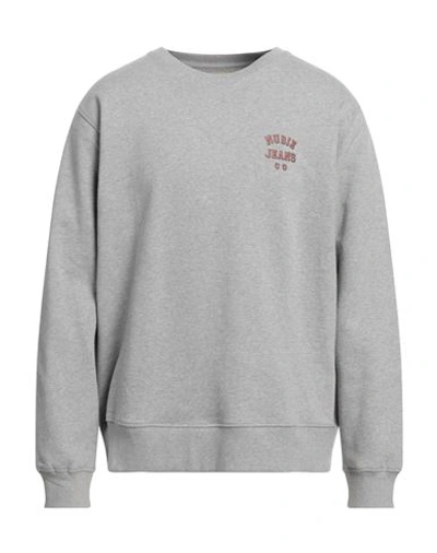 Nudie Jeans Co Man Sweatshirt Grey Size Xl Cotton In Gray | ModeSens