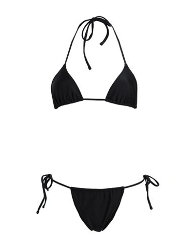 Shop Smmr Woman Bikini Black Size Xl Polyamide, Elastane