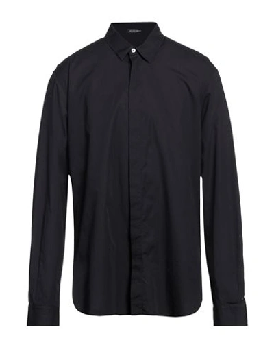 Shop Ann Demeulemeester Man Shirt Black Size 36 Cotton