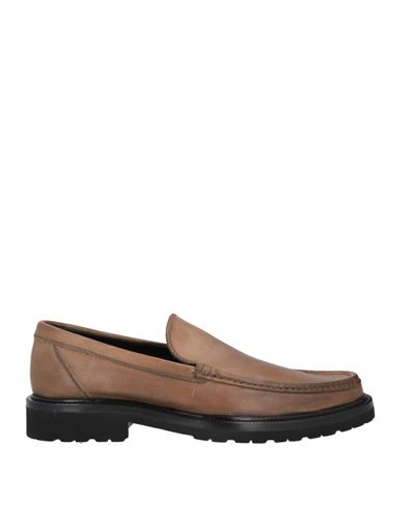A.testoni A. Testoni Man Loafers Brown Size 7 Calfskin In Brown