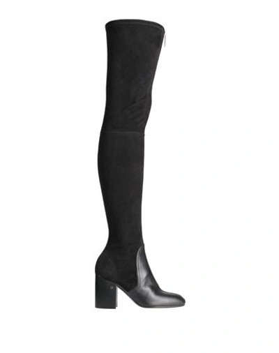 Laurence Dacade Woman Knee Boots Black Size 11 Soft Leather In Black