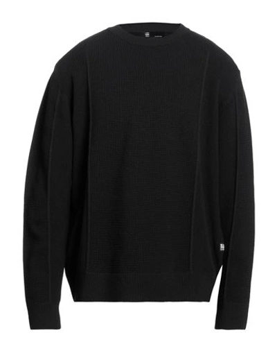 Shop G-star Raw Man Sweater Black Size Xxl Cotton, Recycled Polyester