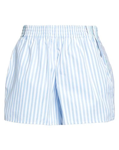 Shop Ava Adore Woman Shorts & Bermuda Shorts Sky Blue Size 4 Cotton
