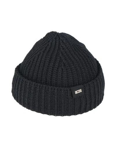 Shop Gcds Hat Black Size Onesize Cotton, Polyamide