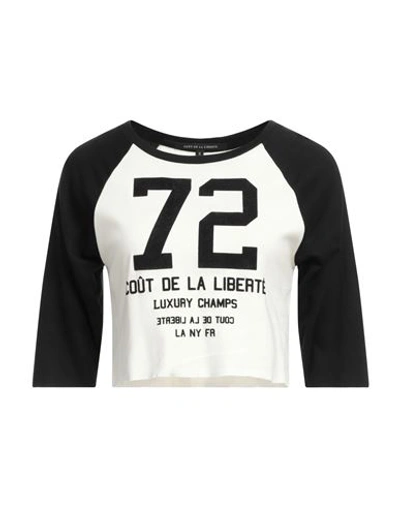 Shop Cout De La Liberte Coût De La Liberté Woman T-shirt Black Size M Cotton, Elastane