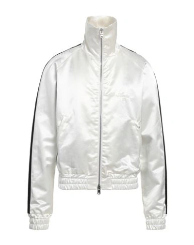 Shop Amiri Man Jacket White Size M Cotton, Rayon