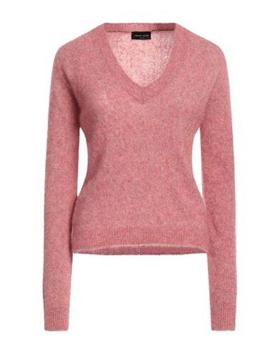 Shop Roberto Collina Woman Sweater Pastel Pink Size L Mohair Wool, Wool, Nylon, Elastane