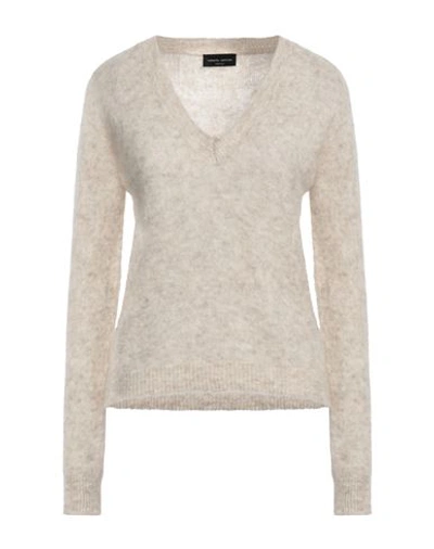 Shop Roberto Collina Woman Sweater Cream Size L Mohair Wool, Wool, Nylon, Elastane In White