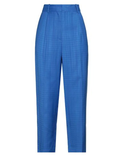 Sandro Woman Pants Bright Blue Size 6 Viscose In Blue