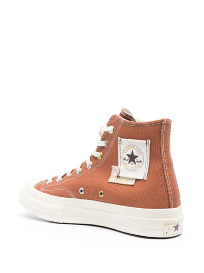 Shop Converse Chuck 70 Patchwork Sneakers In Brown
