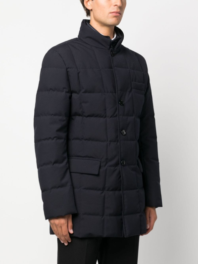 FAY NOTCHED-COLLAR QUILTED DOWN JACKET 