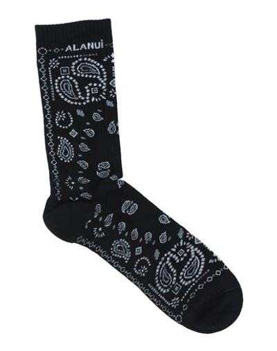 Shop Alanui Man Socks & Hosiery Black Size Onesize Cotton, Polyamide, Elastane