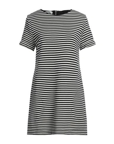 Shop Alessia Santi Woman Mini Dress Black Size 6 Cotton, Polyester