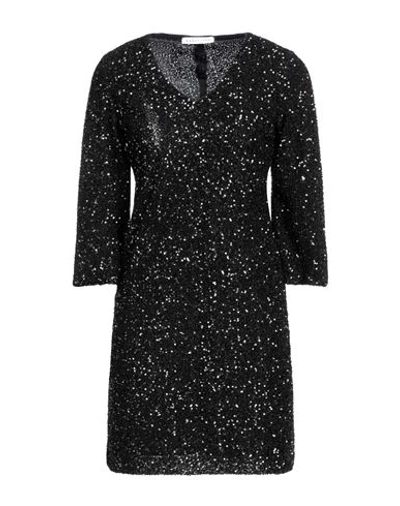 Caractere Caractère Woman Mini Dress Black Size 2 Polyester In Black