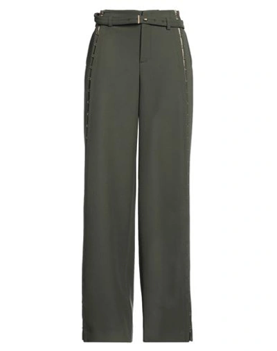 Shop Dion Lee Woman Pants Military Green Size S Polyester, Wool