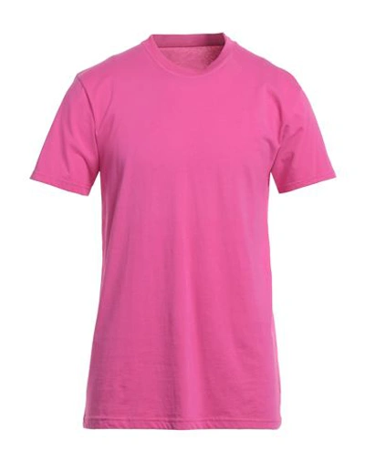 Shop Ring Man T-shirt Fuchsia Size L Cotton In Pink