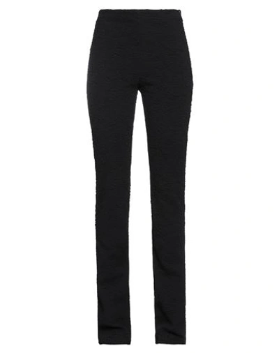 Shop Msgm Woman Pants Black Size 6 Cotton, Polyamide