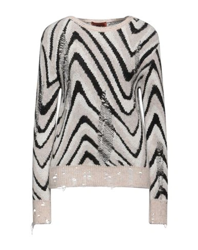 Shop Missoni Woman Sweater White Size 6 Wool, Alpaca Wool, Polyamide