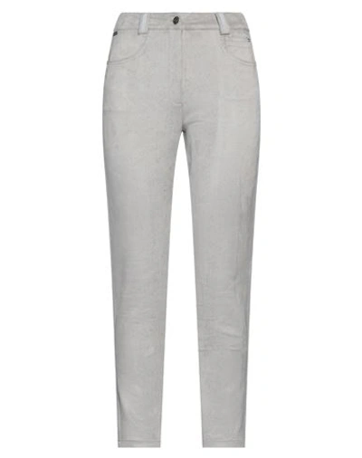 Shop Tricot Chic Woman Pants Grey Size 6 Polyester, Elastane