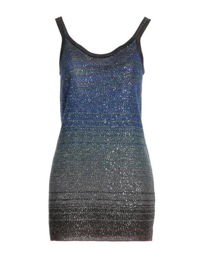 Shop Missoni Woman Top Midnight Blue Size 4 Polyamide, Viscose, Wool, Cupro, Polyester