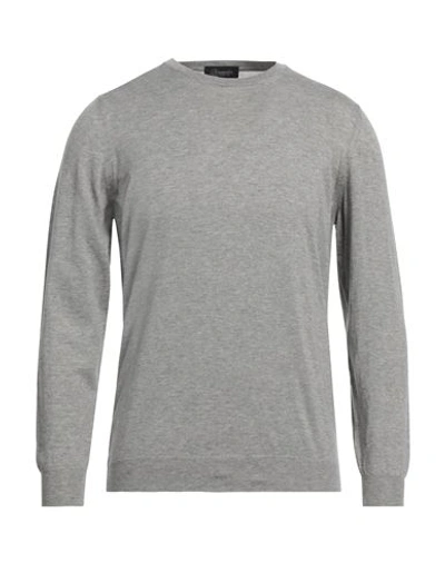 Shop Drumohr Man Sweater Light Grey Size 42 Cotton, Cashmere