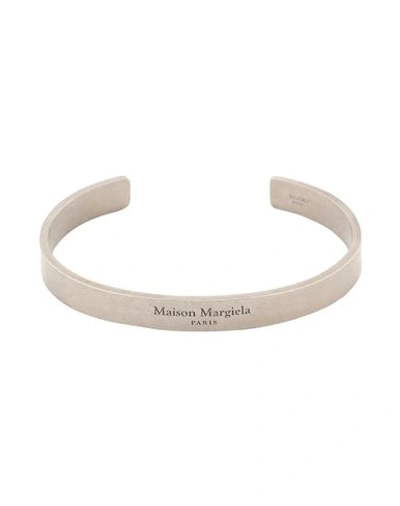 Shop Maison Margiela Woman Bracelet Silver Size Xl 925/1000 Silver