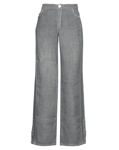 Shop Elisa Cavaletti By Daniela Dallavalle Woman Pants Grey Size 6 Linen
