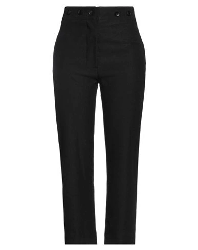 Shop Marc Point Woman Pants Black Size 8 Linen, Wool