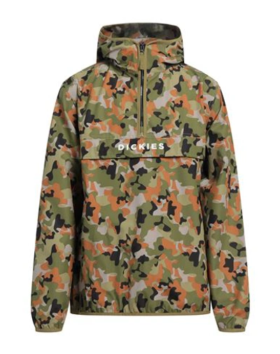 Shop Dickies Man Jacket Military Green Size Xxl Polyester